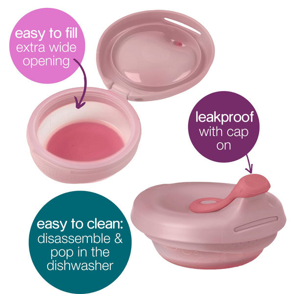 B Box Fill Plus Feed Silicone Feeding Pouch - Blush Pink