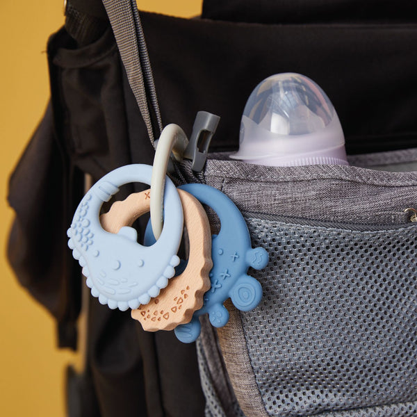 B Box Trio Teether - Lullaby Blue