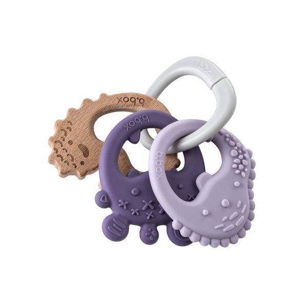 B Box Trio Teether - Peony Purple
