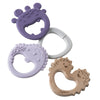 B Box Trio Teether - Peony Purple