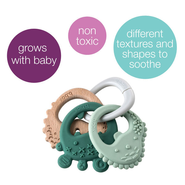 B Box Trio Teether - Sage Green