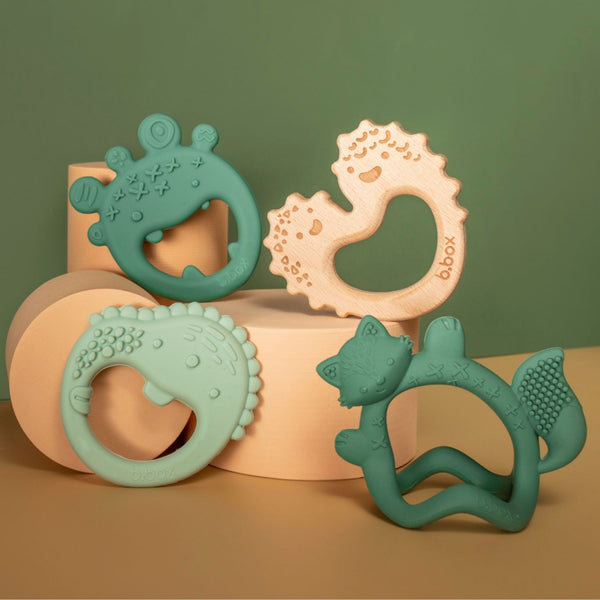 B Box Trio Teether - Sage Green