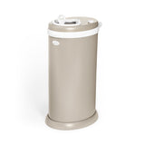 Ubbi Stainless Steel Diaper Pail with Child Safety Lock - Taupe