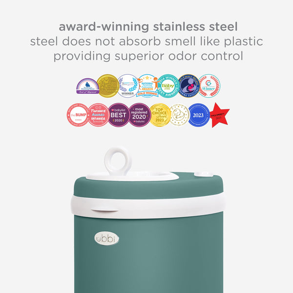 Ubbi Diaper Pail - Open Water
