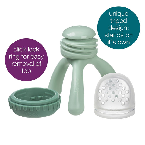 B Box Silicone Fresh Food Feeder - Sage Green