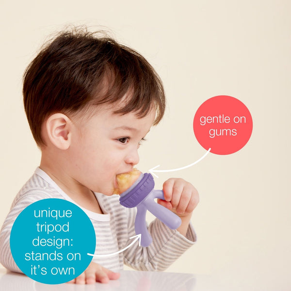 b.box Silicone Fresh Food Feeder – Sage Green | 4 Months+