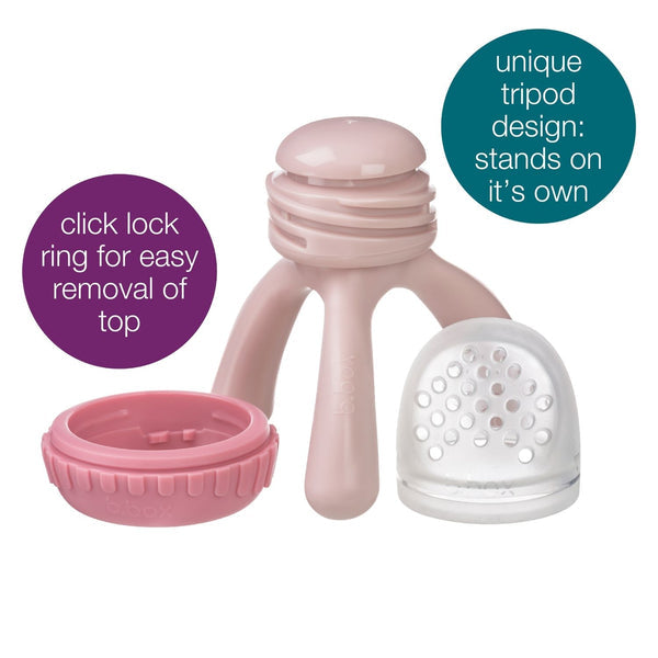 B Box Silicone Fresh Food Feeder - Blush Pink