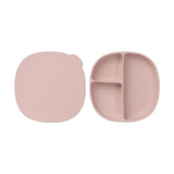 b.box Silicone Suction Plate with Lid – Blush Pink