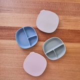 b.box Silicone Suction Plate with Lid – Blush Pink