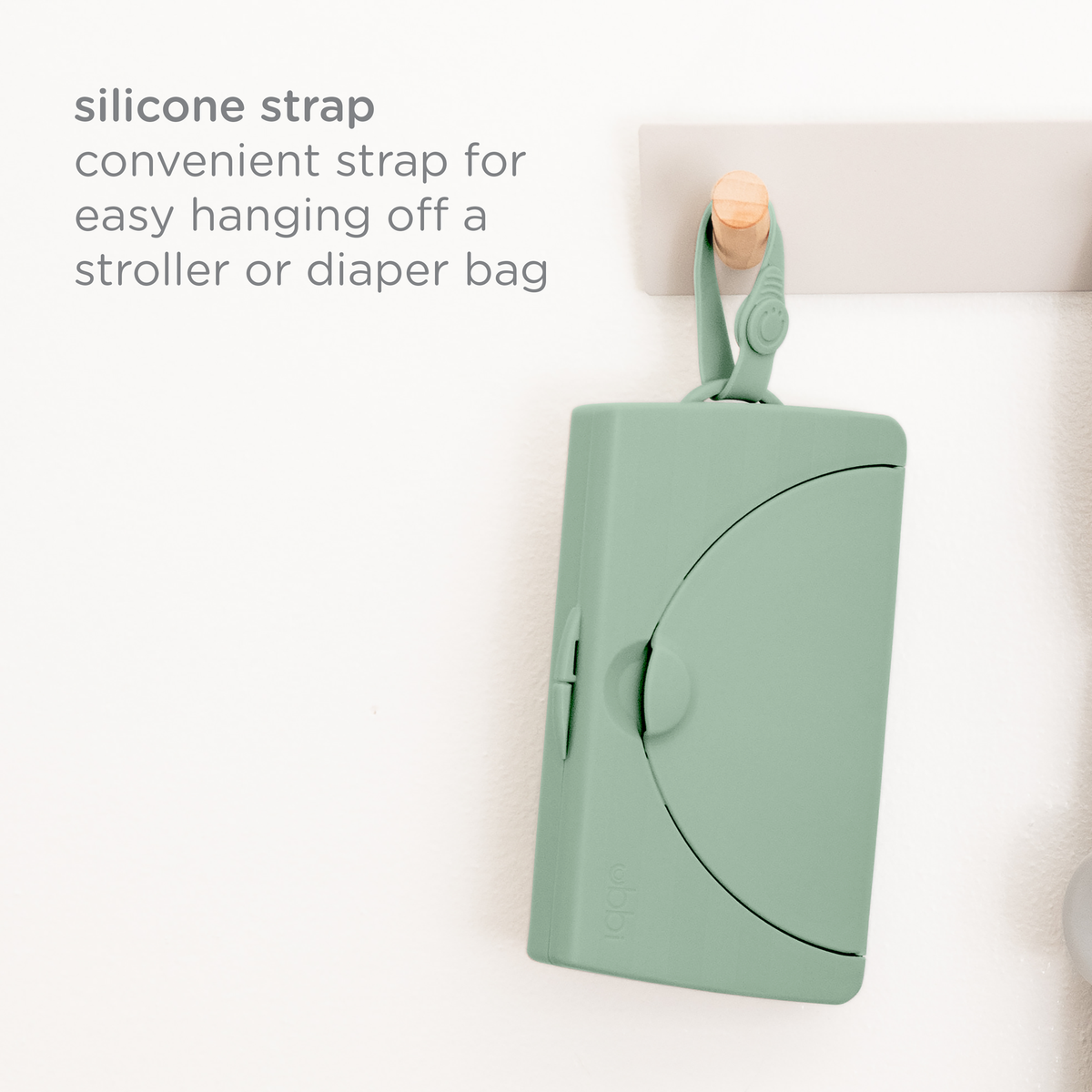 Ubbi On The Go Wipes Dispenser - Sage