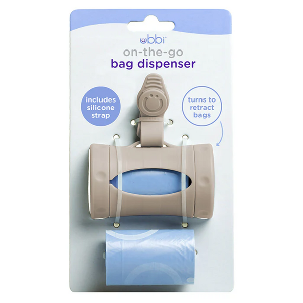 Ubbi On The Go Bag Dispenser - Taupe