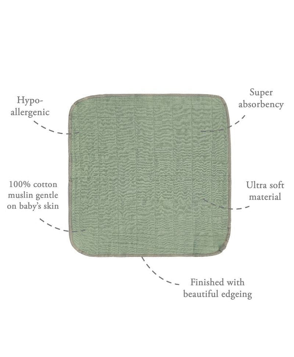 Abracadabra Muslin Wipes - Multicolor