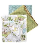 Abracadabra Cotton Muslin Swaddles Set of 3 – Savanna