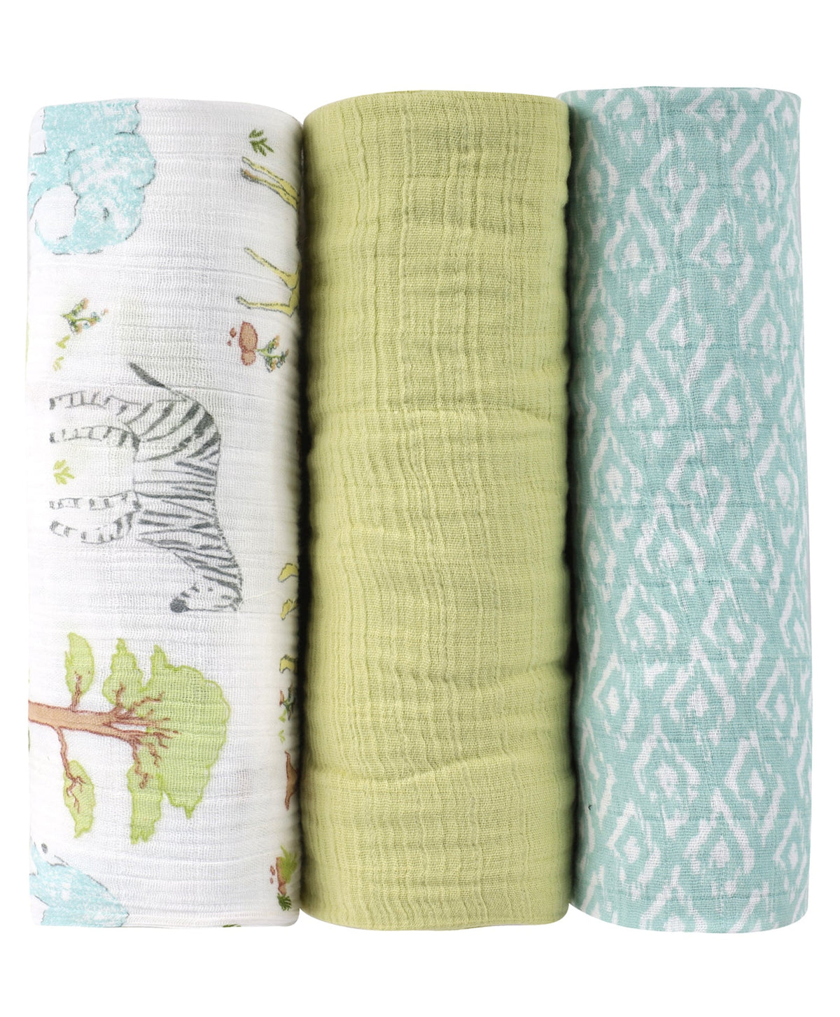 Abracadabra Cotton Muslin Swaddles Set of 3 – Savanna