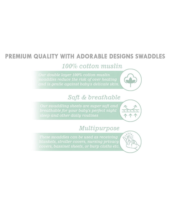 Abracadabra Swaddles (Set Of 3) - Savanna
