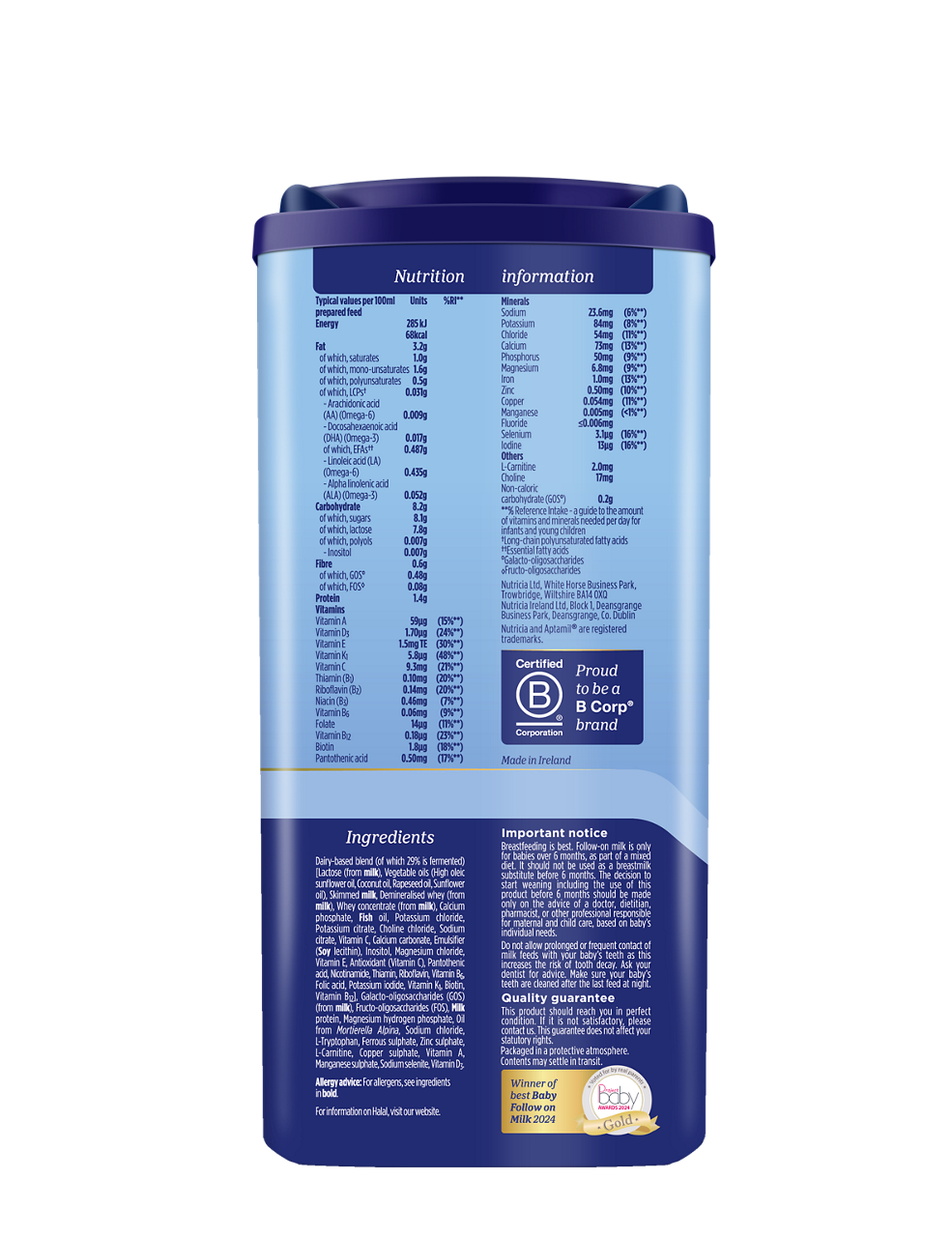 Aptamil Follow On Milk Stage 2 – 6–12 Months, 800g