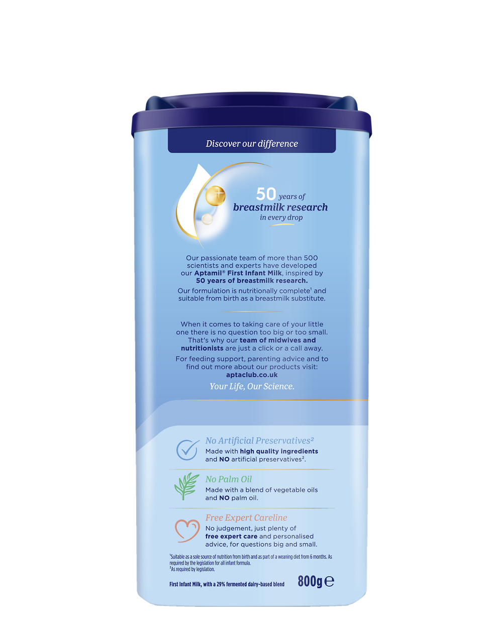 Aptamil First Infant Milk Stage 1 – From Birth, 800g