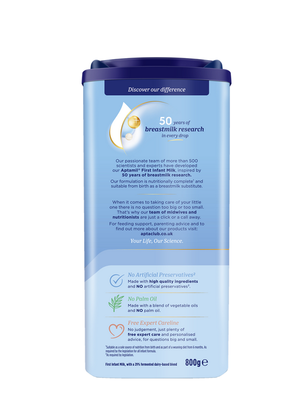 Aptamil First Infant Milk Stage 1 – From Birth, 800g