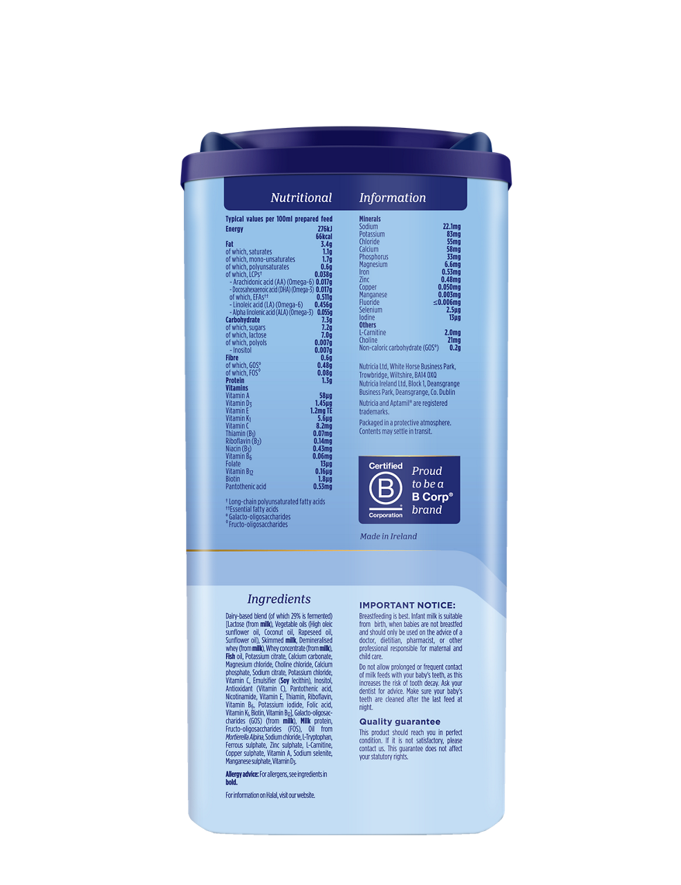 Aptamil First Infant Milk Stage 1 – From Birth, 800g