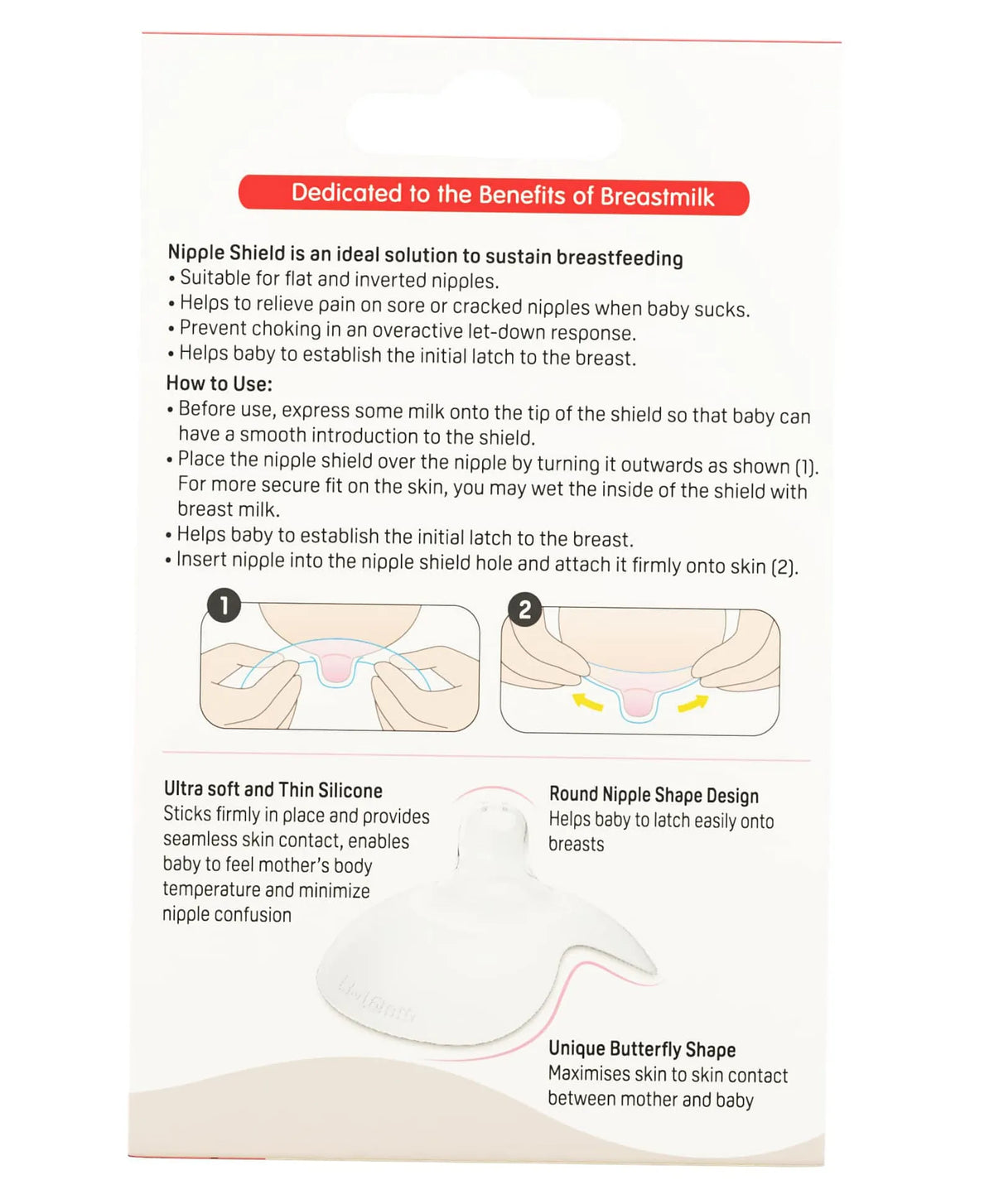 Pigeon Natural Feel Nipple Shield Size 3 with Case White