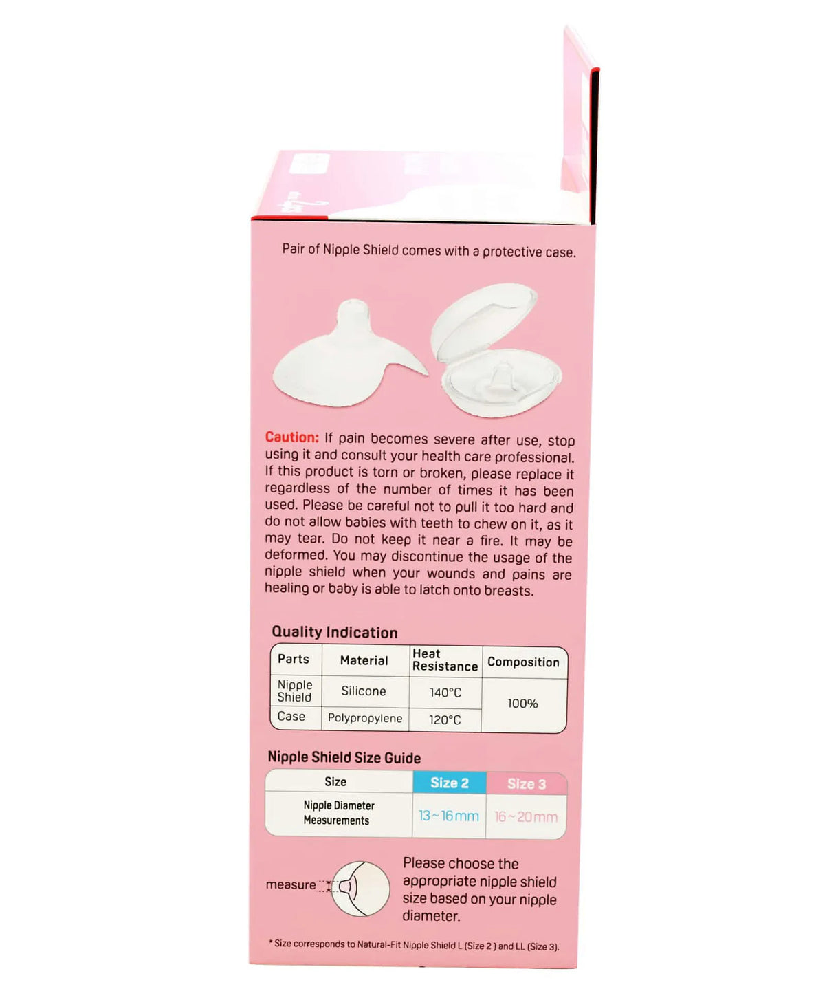 Pigeon Natural Feel Nipple Shield Size 3 with Case White