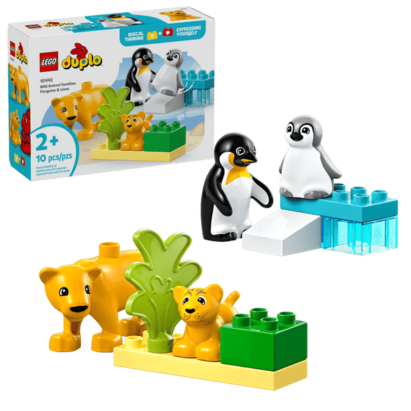 Lego DUPLO®Wild Animal Families: Penguins & Lions - 2+