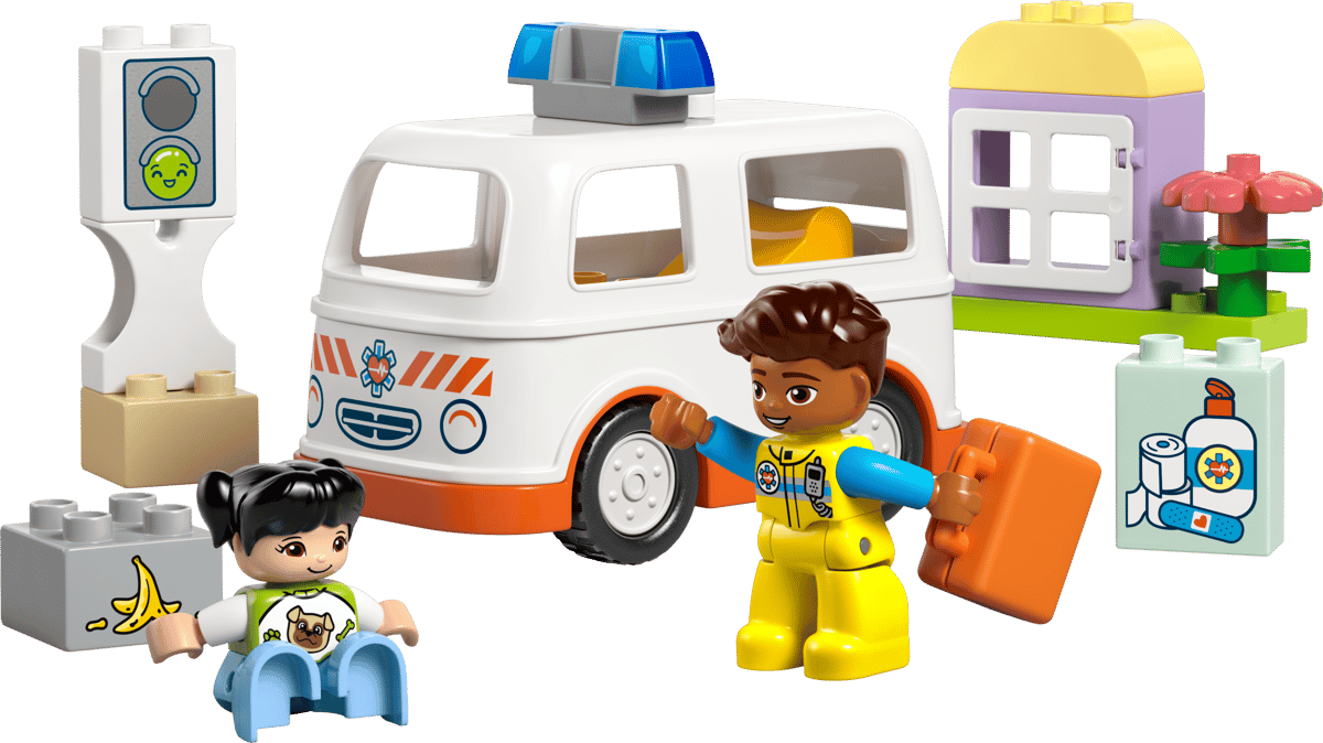 LEGO DUPLO Ambulance & Driver 19 Pieces 10 × 14 × 7 cm Multicolour