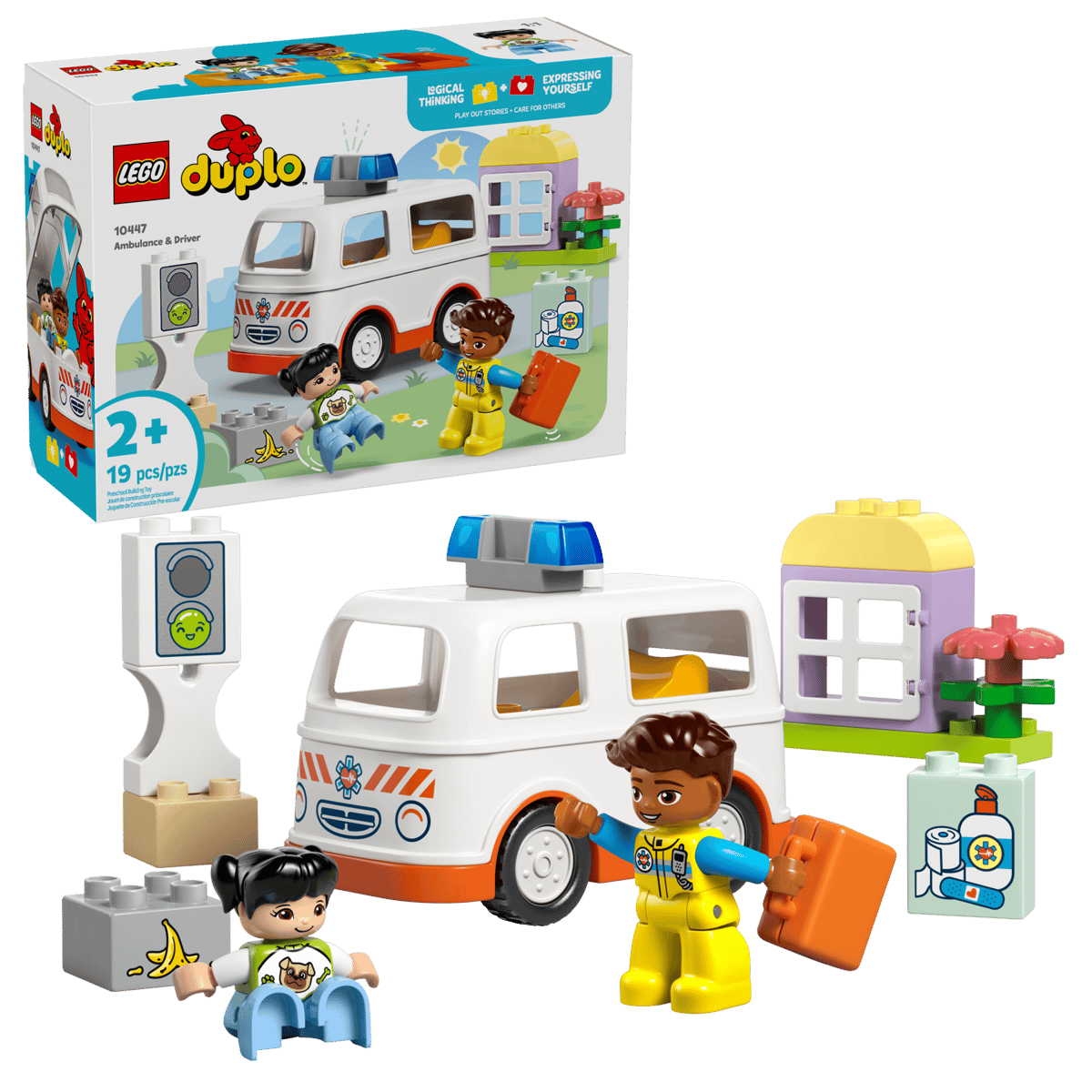 LEGO DUPLO Ambulance & Driver 19 Pieces 10 × 14 × 7 cm Multicolour