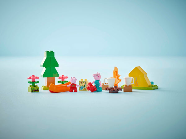 Lego DUPLO® Peppa Pig Camping Trip Building Playset with Canoe ToyBuilding Kit 10452
