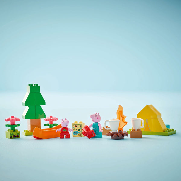 Lego DUPLO® Peppa Pig Camping Trip Building Playset with Canoe ToyBuilding Kit 10452