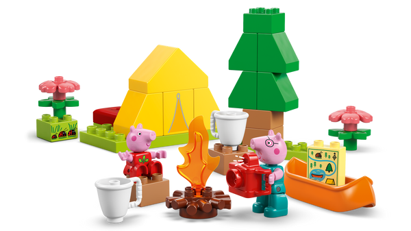 Lego DUPLO® Peppa Pig Camping Trip Building Playset with Canoe ToyBuilding Kit 10452
