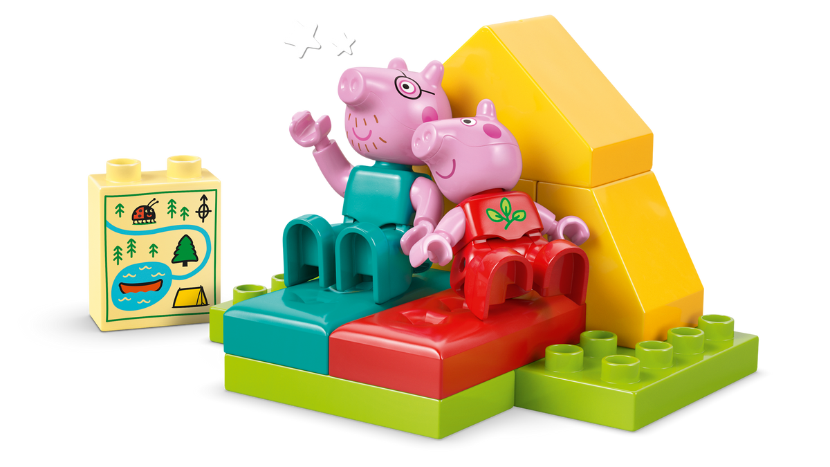 Lego DUPLO® Peppa Pig Camping Trip Building Playset with Canoe ToyBuilding Kit 10452