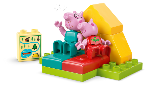Lego DUPLO® Peppa Pig Camping Trip Building Playset with Canoe ToyBuilding Kit 10452