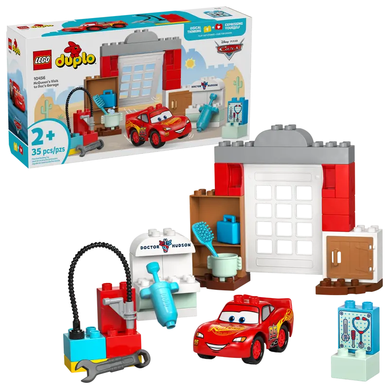LEGO DUPLO Disney and Pixar Cars McQueen’s Visit to Doc’s Garage 35 Pieces Multicolour