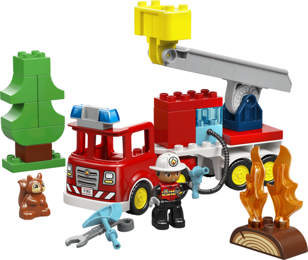LEGO Duplo Town Fire Truck with Hose and Firefighter 10473