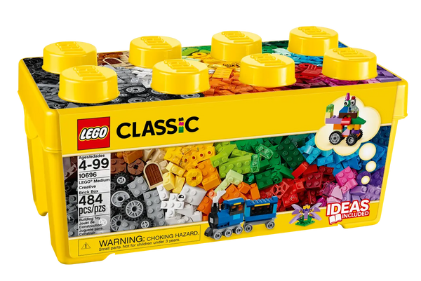 LEGO Classic Medium Creative Brick Box 4-99+ 484Pcs 10696