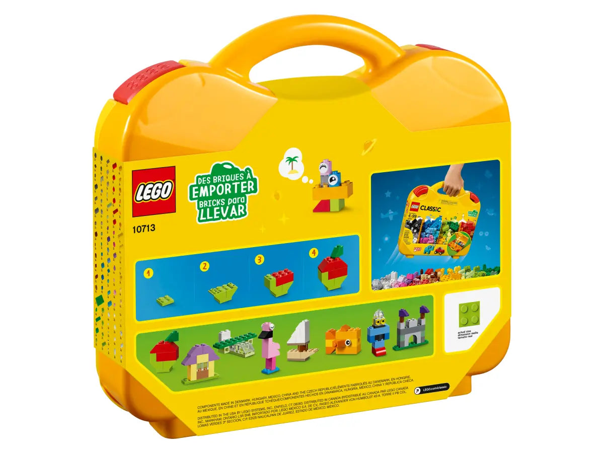 LEGO Classic Creative Suitcase 213 Pieces Yellow