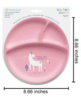Stephen Joseph Unicorn Silicone Suction Plate 20.3 × 20.3 cm Pink