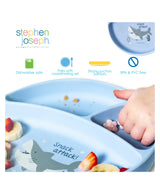 Stephen Joseph Unicorn Silicone Suction Plate 20.3 × 20.3 cm Pink