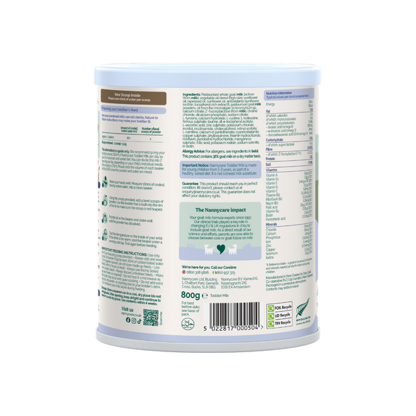 Nannycare Toddler Goat Milk Formula Stage 3 800g