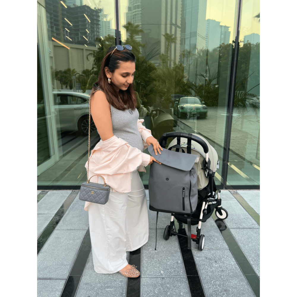 BÉABA Oslo Diaper Backpack 19L – Mineral Grey