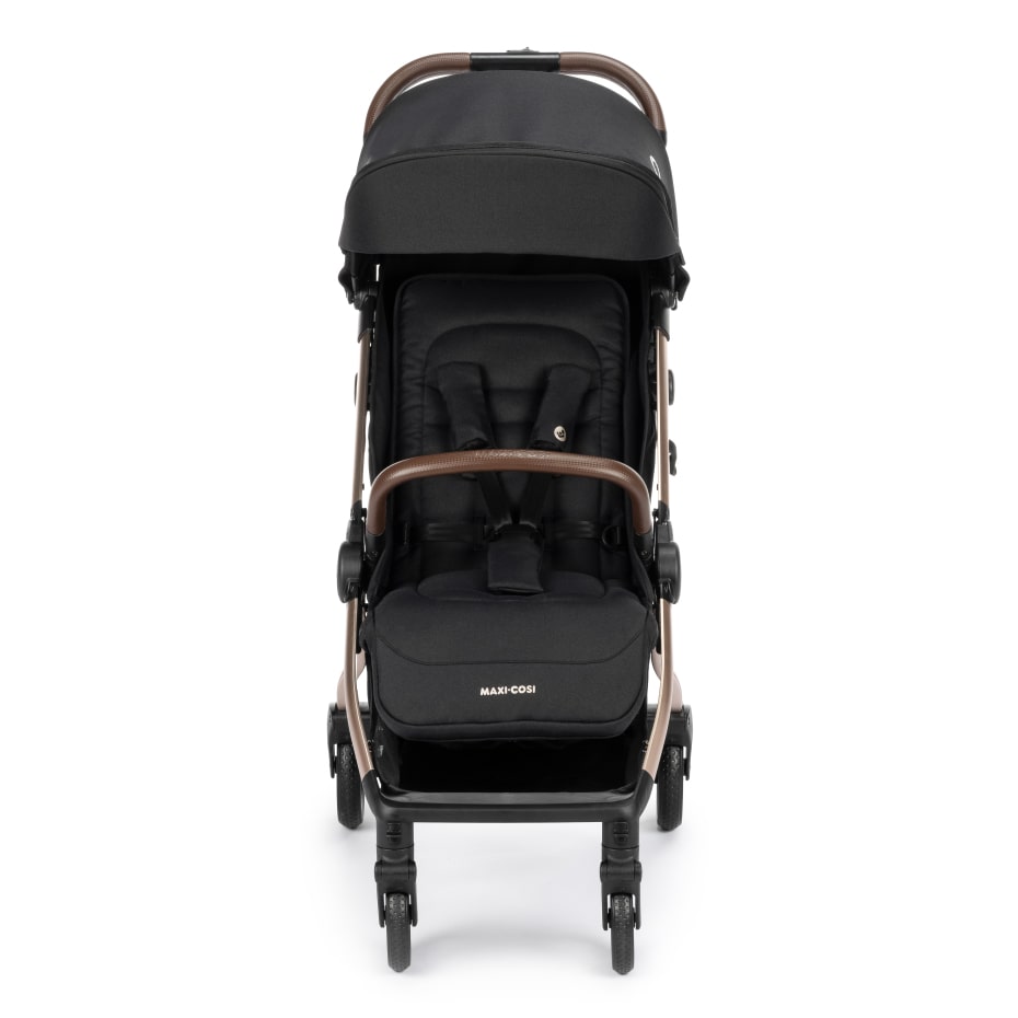 Maxi-Cosi Eva 3 Automatic Fold Compact Stroller 0-4 Years Essential Black Champagne