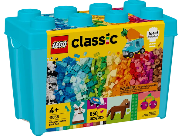 LEGO Classic Vibrant Creative Brick Box 4+ 850Pcs 11038