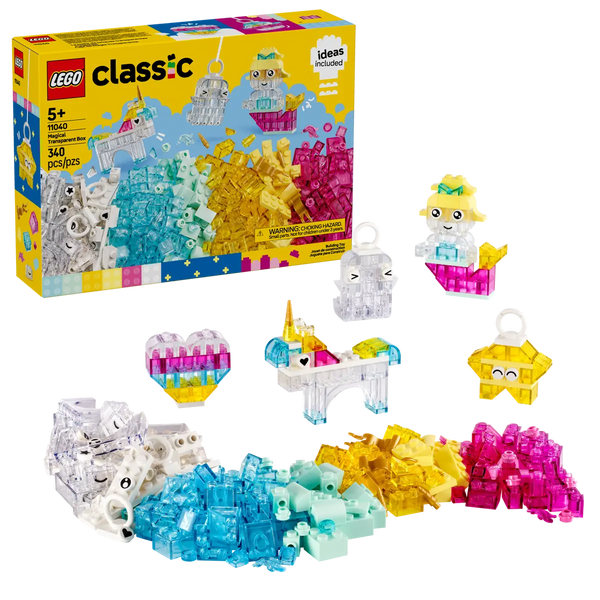 LEGO Classic Magical Transparent Box 5+ 340Pcs 11040