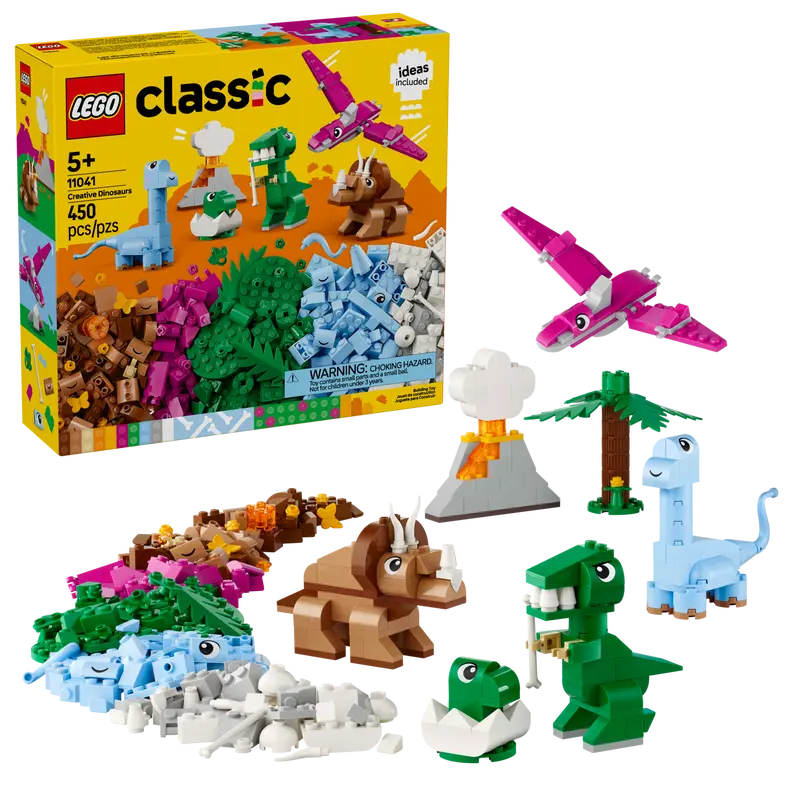LEGO Classic Creative Dinosaurs 450 Pieces Multicolour