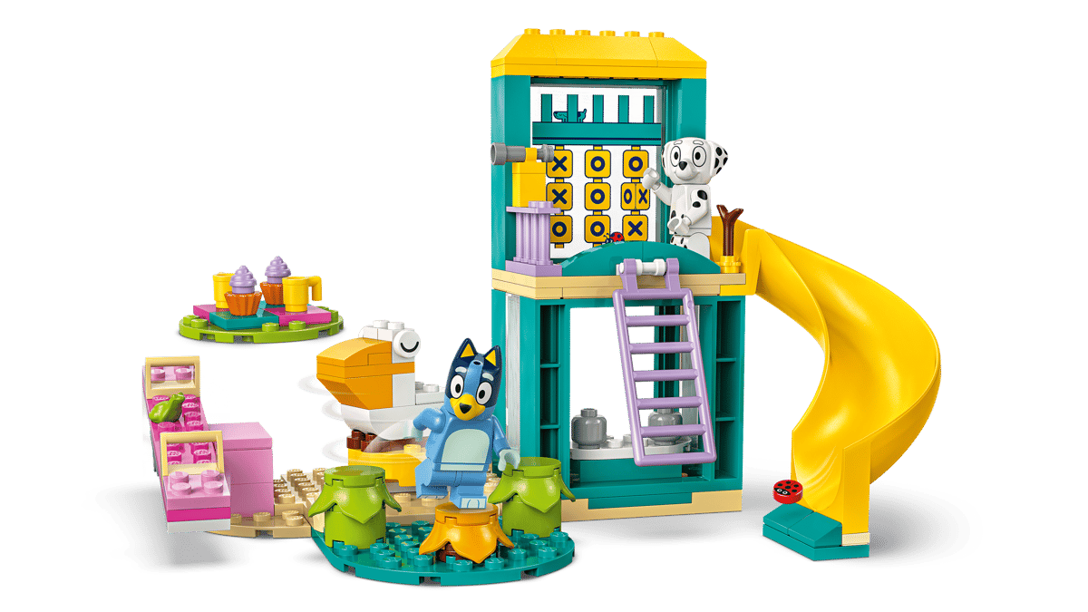 LEGO Bluey Playground Fun with Bluey and Chloe 104 Pieces 14 × 23 × 17 cm Multicolour