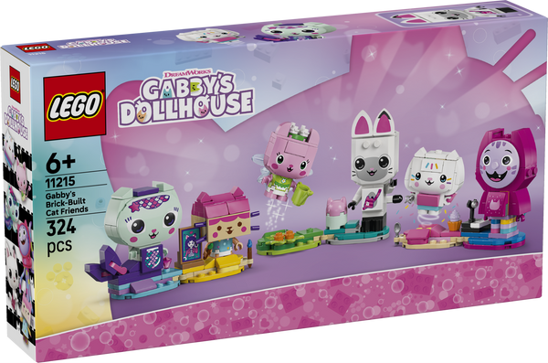 LEGO Gabby’s Dollhouse Gabby’s Brick-Built Cat Friends 11215