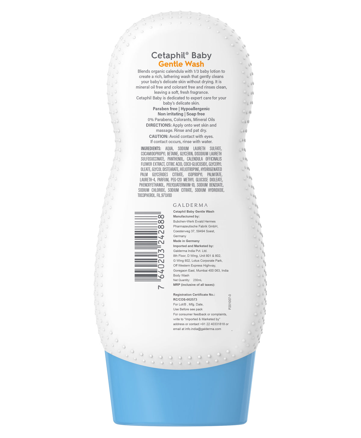 Cetaphil Baby Gentle Wash With Calendula (230 ml)