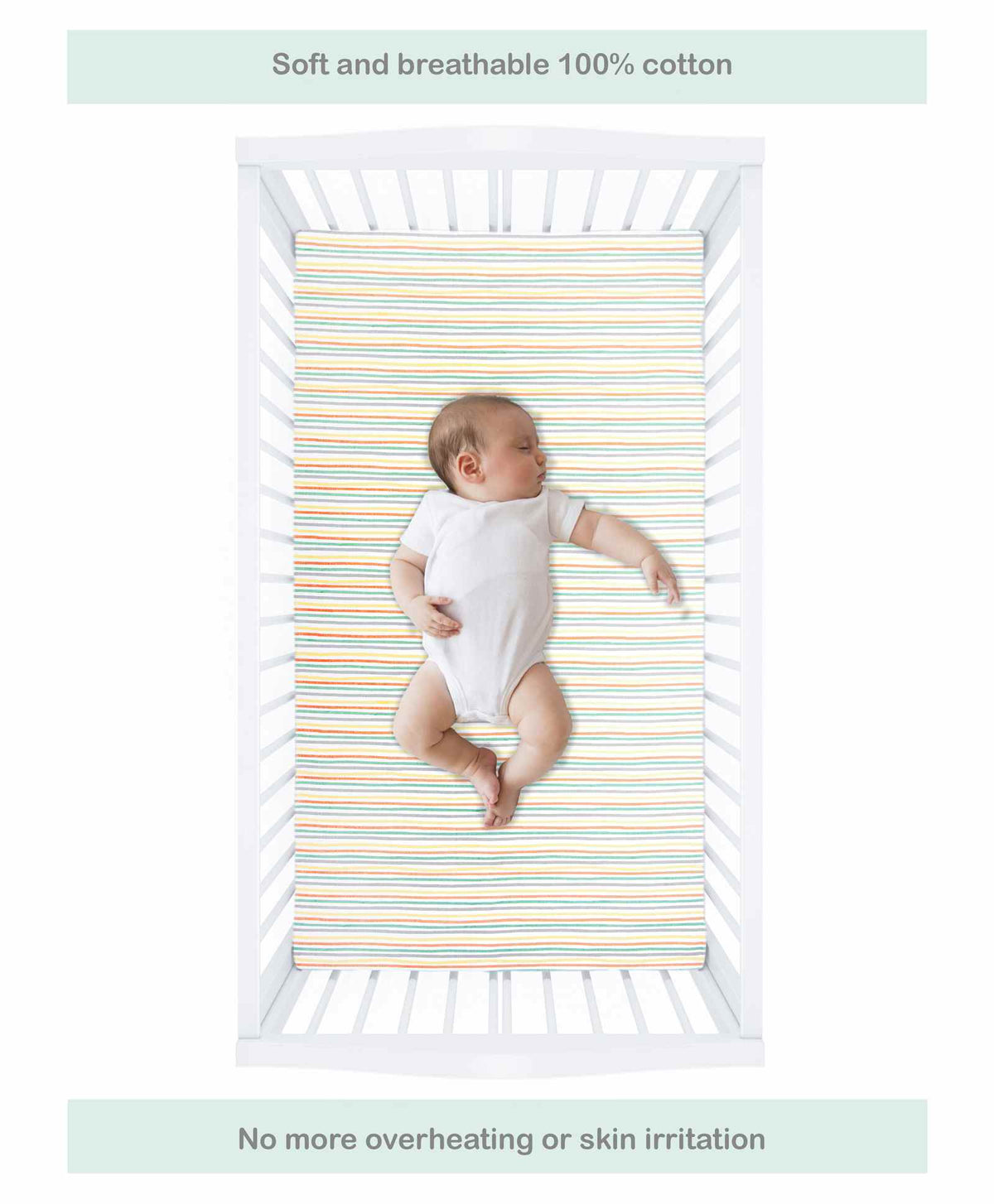 Abracadabra Bambi & Friends Cotton Flat Cot Bedsheets – Pack of 2