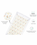 Abracadabra Bambi & Friends Cotton Flat Cot Bedsheets – Pack of 2